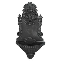 fontana a parete modello ''leone'' antracite - øforo 20 mm. cod:ferx.209040nlm