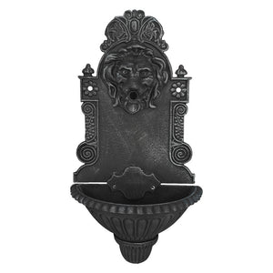 fontana a parete modello ''leone'' antracite - øforo 20 mm. cod:ferx.209040nlm