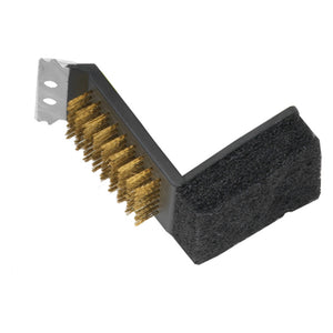 spazzola doppia per barbecue cm. 15 cod:ferx.8038236nlm