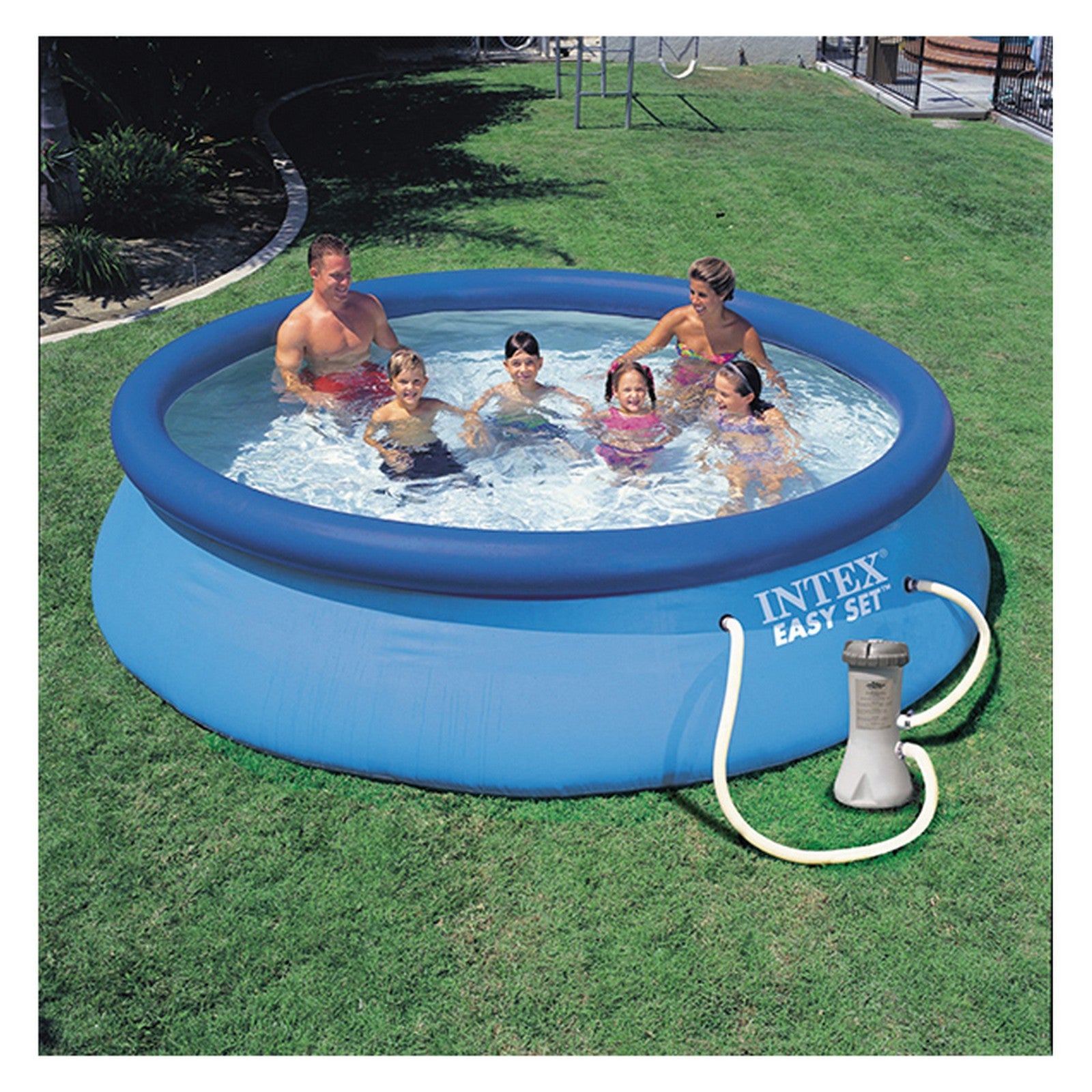 piscina gonfiabile 'easy set' cm 366 x 76 lt 5621-pompa 2006 lt/h cod:ferx.613602nlm