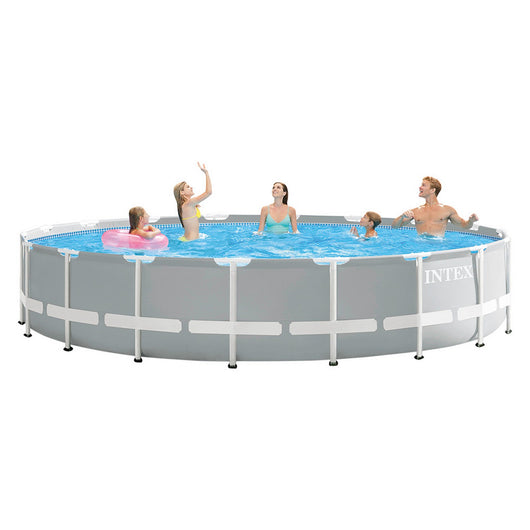 piscina con telaio 'linea prism frame' cm 610 x 132 - capacitã  32695 lt cod:ferx.6136114nlm