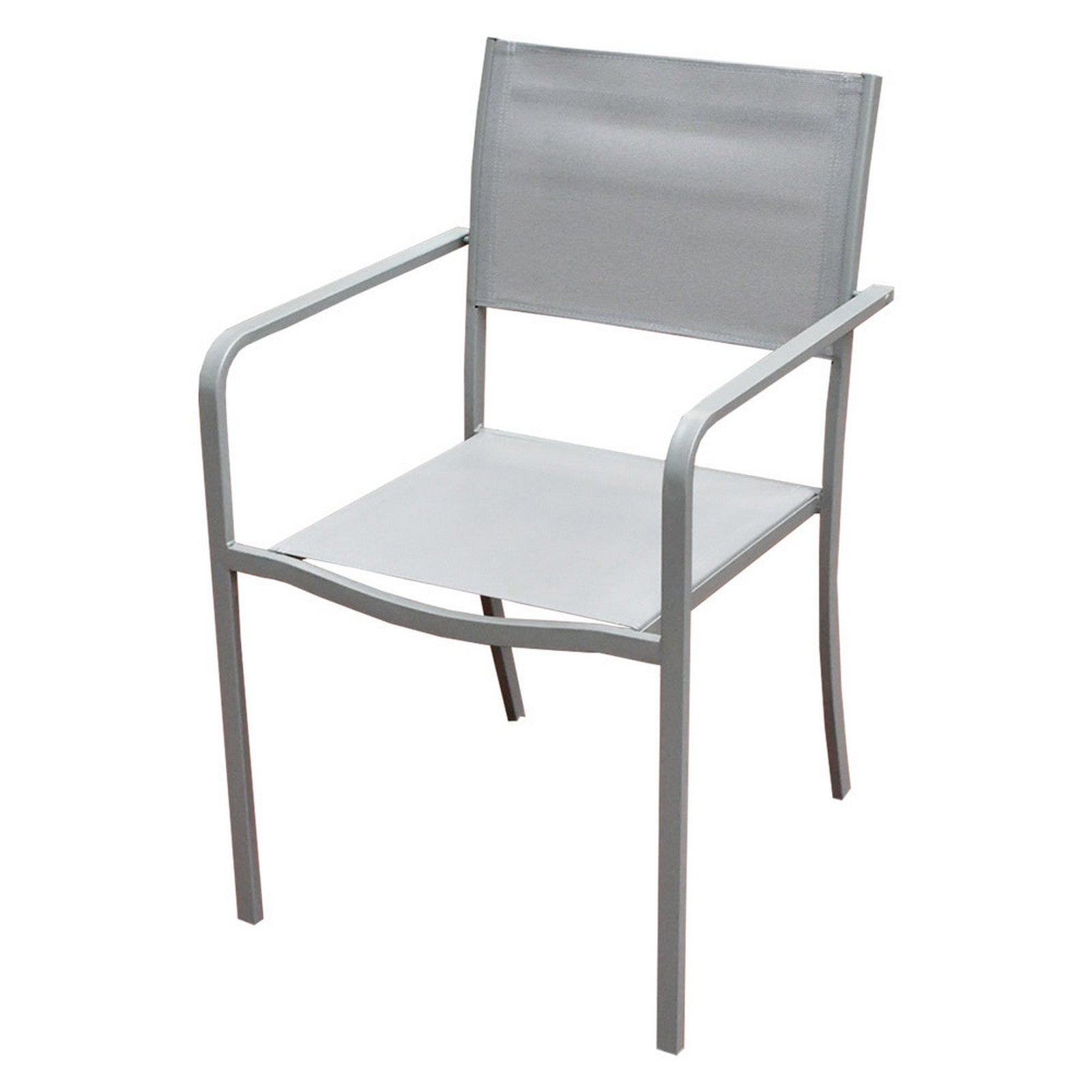 sedia acciaio con braccioli 'albio' tessuto tortora cod:ferx.6129280nlm