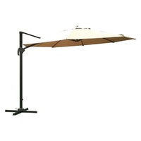 ombrellone tondo da giardino decentrato a braccio ømt 3,5 - ecru cod:ferx.6132870nlm