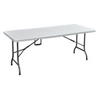 tavolo pic nic pieghevole 'party' cm 180 x 75 h 72 cm - colore bianco cod:ferx.6130681nlm