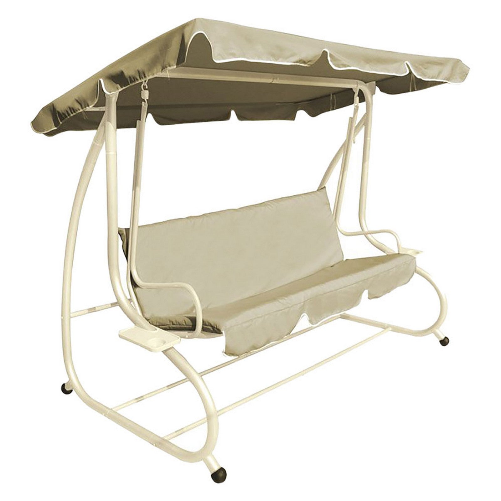 dondolo reclinabile cm. 230 x 120 x h.165 - ecru cod:ferx.6129431nlm