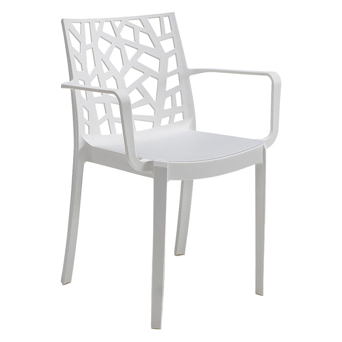 sedia in polipropilene 'matrix armchair' bianco cod:ferx.6138530nlm