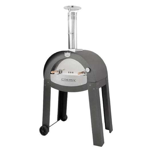 forno portatile a legna 'clemy 80' cm. 117 x 85 x h 191 (lxpxh esterno) - antracite cod:ferx.8038720nlm