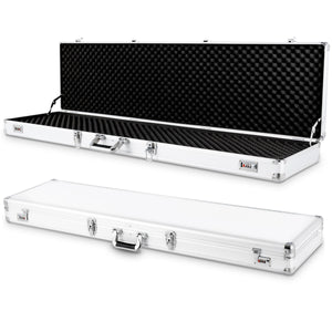 Custodia per fucili in alluminio, Valigetta con 2 serrature a combinazione Argento-Deposito utensili Tool