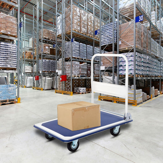 carrello della piattaforma pieghevole in metallo Carrello di trasporto a mano 90x61cm-Deposito utensili Tool