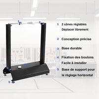 Equilibratrice moto bici in alluminio e acciaio con coni di centraggio a bolla regolabile 20_0007163