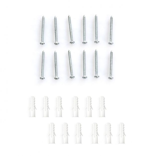 Set 6 portautensili magnetici a barra portata 6x10kg in acciaio cm 46 x 2,3 x 1,25 rosso nero giallo 20_0007234