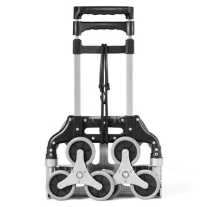 Carrello portapacchi pieghevole con fune elastica e maniglia regolabile, Carrello di trasporto per trasloco spesa viaggi-Deposito utensili Tool