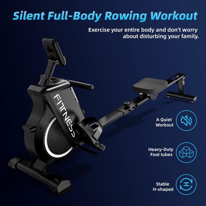 Vogatore per Casa Magnetico - RATTANTREE - Vogatori idraulico magnetico/domestico, 8 Livelli di Resistenza, Carico Massimo 120 kg