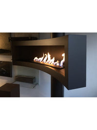 TOBA TUBE - Biocamino Sospeso Ruotante Colore Nero Opaco.