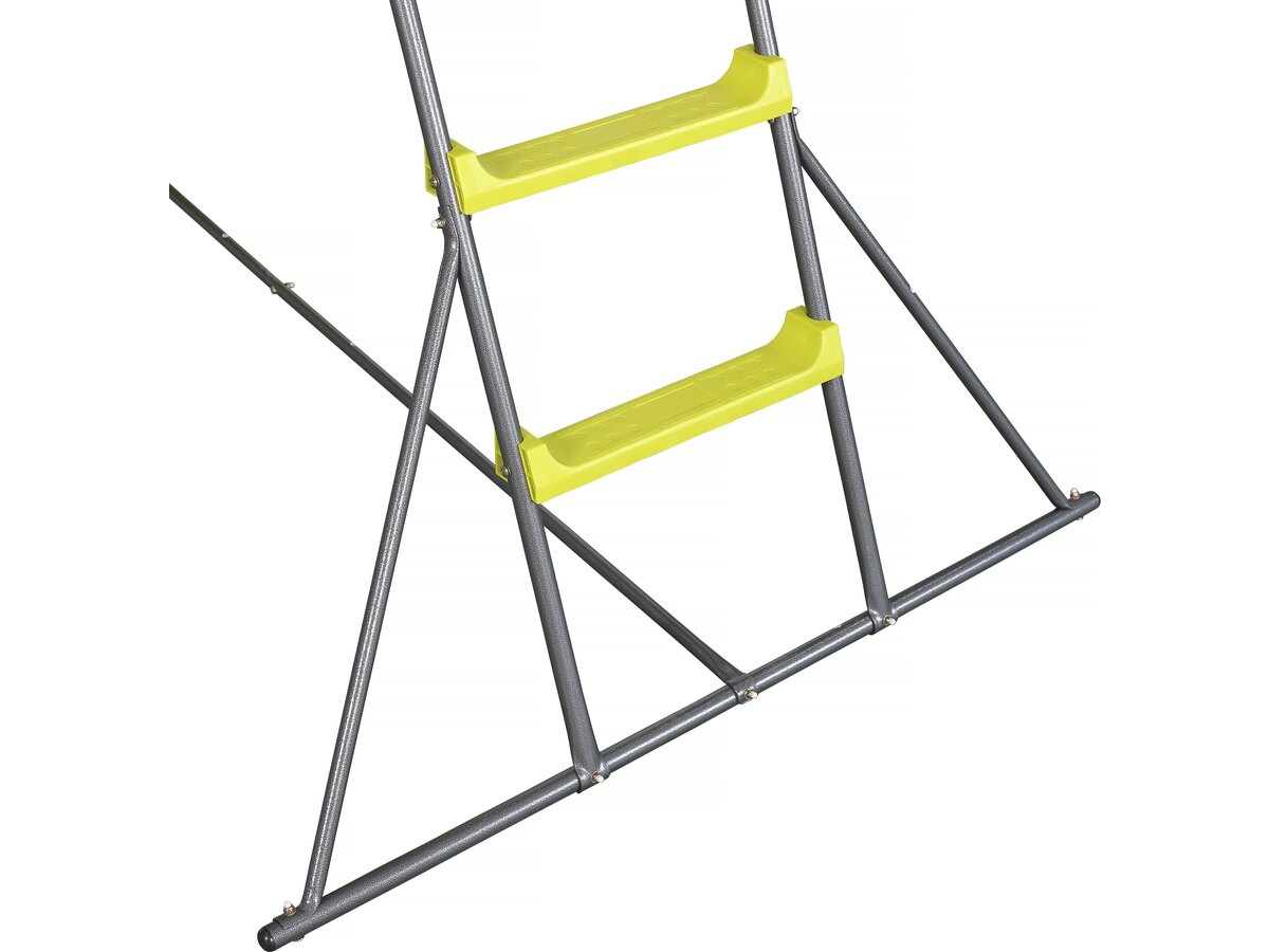 Scivolo da giardino a doppia onda "Poly" verde - 240 x 120 x 156 cm