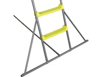 Scivolo da giardino a doppia onda "Poly" verde - 240 x 120 x 156 cm