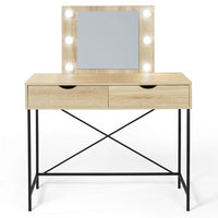 IDMarket - Toeletta con specchio di design industriale LOUISA