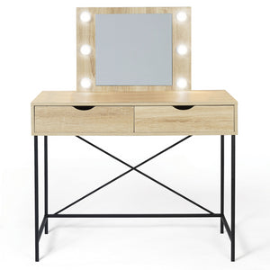 IDMarket - Toeletta con specchio di design industriale LOUISA