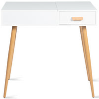 IDMarket - Toeletta con specchio pieghevole scandinavo LISA