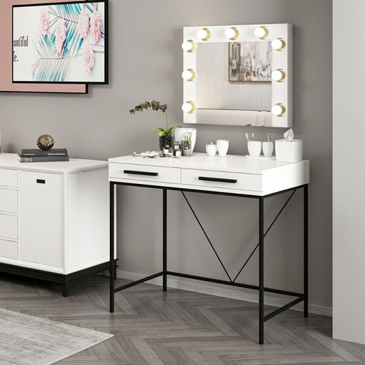 Toeletta da Trucco bianco Sane 90x45x80H: Eleganza e funzionalità per il tuo beauty corner