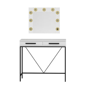 Toeletta da Trucco bianco Sane 90x45x80H: Eleganza e funzionalità per il tuo beauty corner