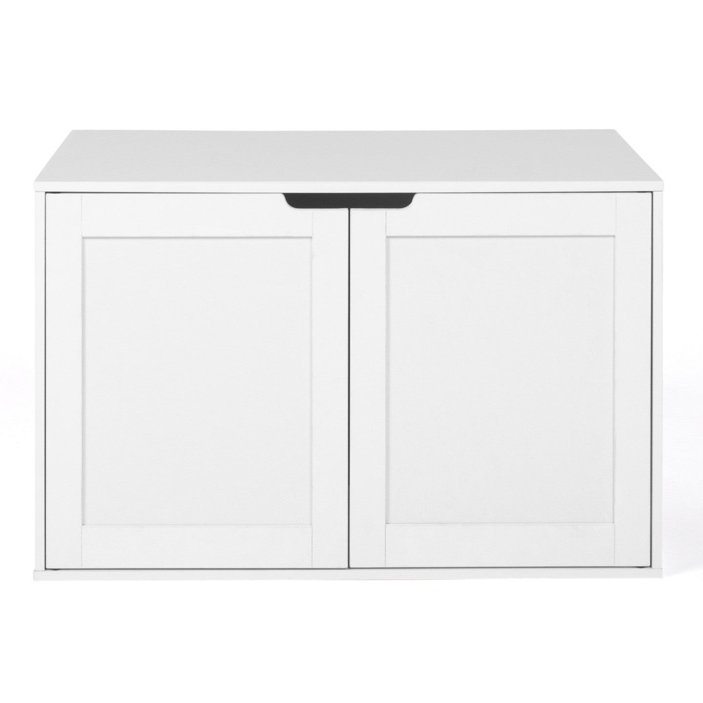 IDMarket - Toilette per gatti a doppia anta bianca