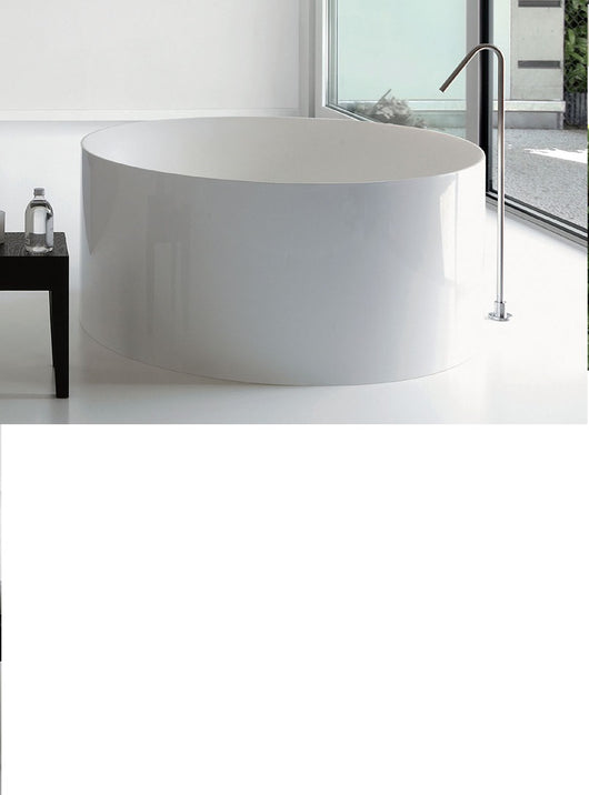 Vasca freestanding bianco lucido Colacril tonda ELSA