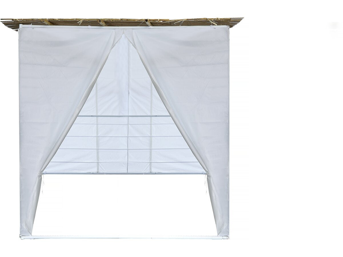 Sukkah in NINA Kit regolabile 2 x 2 con 1 rotolo di bambù e 2 listelli di legno