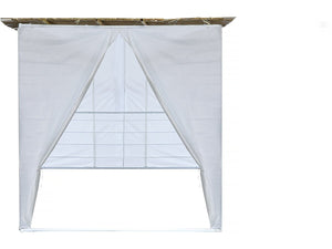 Sukkah in NINA Kit regolabile 2 x 2 con 1 rotolo di bambù e 2 listelli di legno