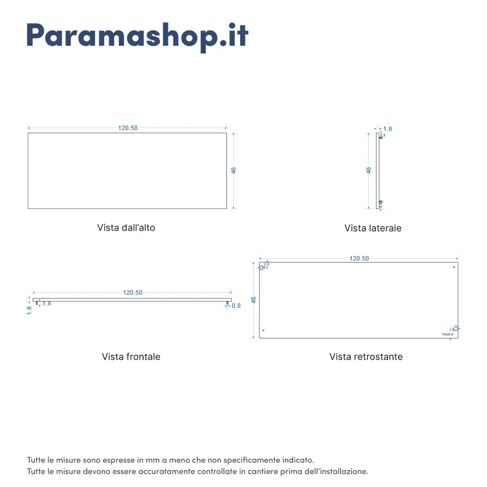 Mobile bagno sospeso 120 cm un cassetto carta da zucchero con top | Ardenne