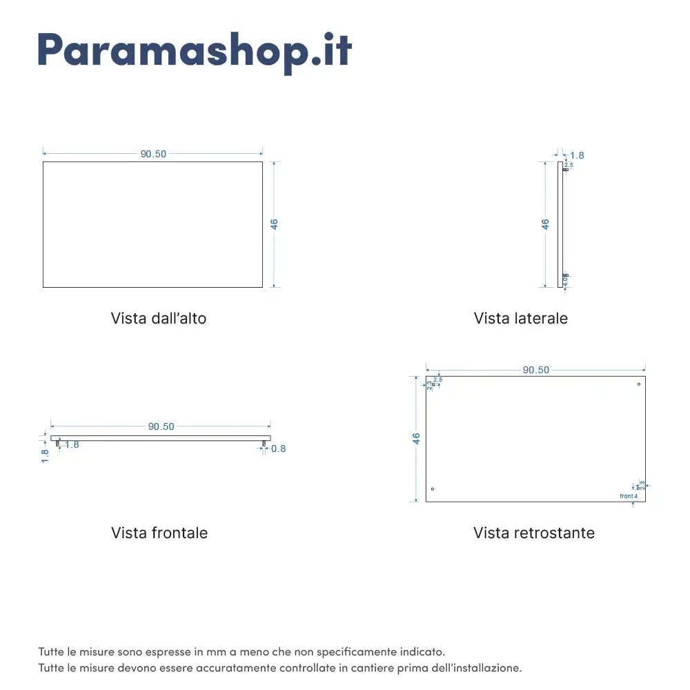 Mobile bagno sospeso 90 cm due cassetti grigio opaco con top | Ardenne
