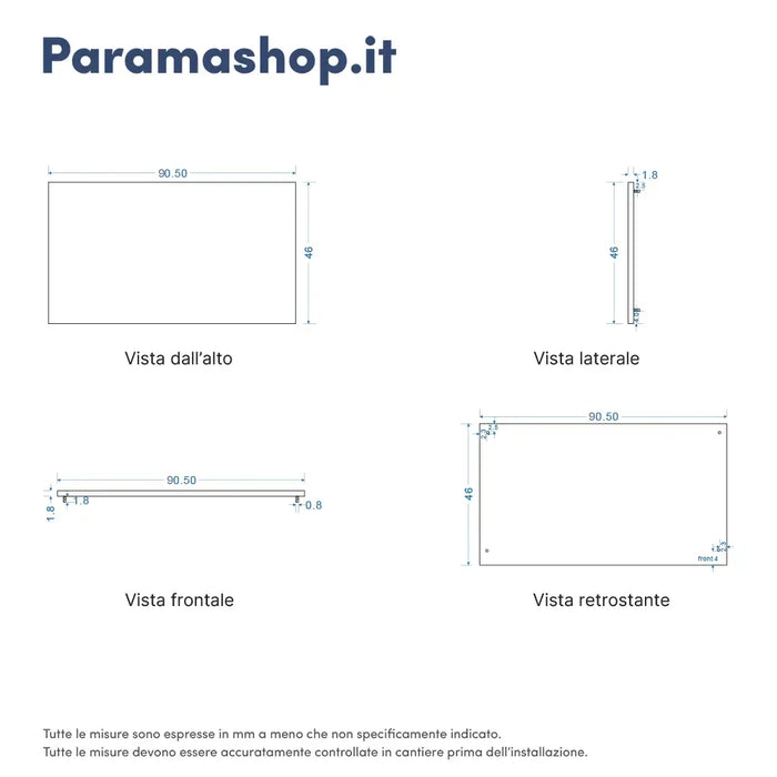 Mobile bagno sospeso 90 cm due cassetti grigio opaco con top | Ardenne