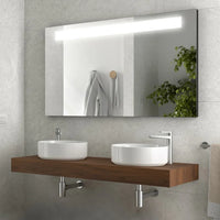 Top per lavabo da 120 cm in legno MDF rovere bali Sumo