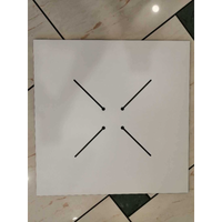 Top tavolo hpl mahe' effetto legno naturale quadro cm 79x79x1