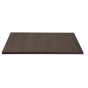 Top tavolo nobilitato noce moderno quadro cm 68x68X1,8