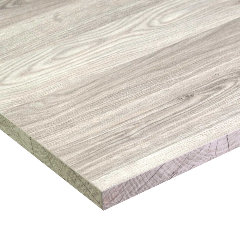 Top tavolo nobilitato rovere medusa quadro cm 80x1,8x80