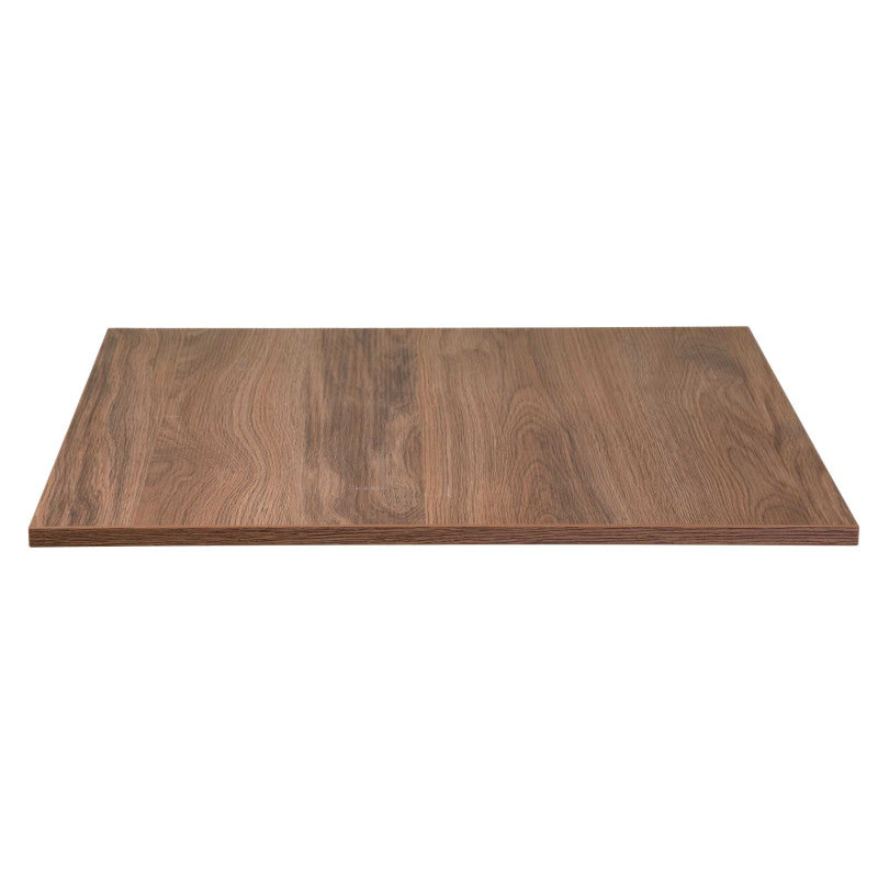 Top tavolo nobilitato rovere naturale quadro cm 68X68x1,8