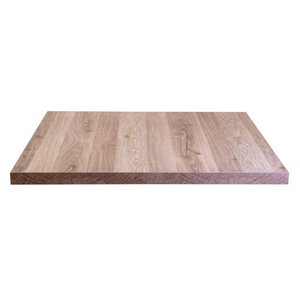 Top tavolo nobilitato rovere naturale quadro cm 68X68x1,8