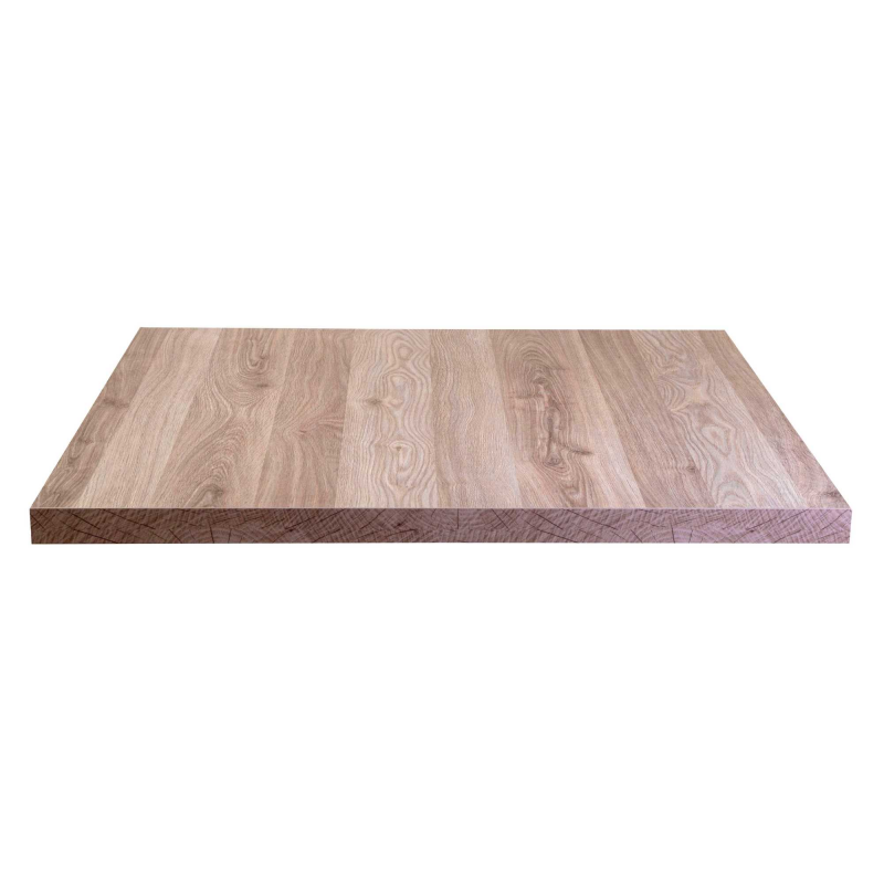 Top tavolo nobilitato rovere naturale quadro cm 68X68x1,8