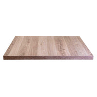 Top tavolo nobilitato rovere naturale quadro cm 80x1,8x80