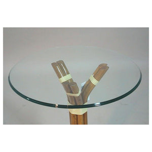 Top tavolo piano vetro tondo cm100x1,2