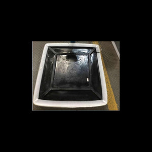 Top tavolo resina grigio rettangolare cm70x50h3