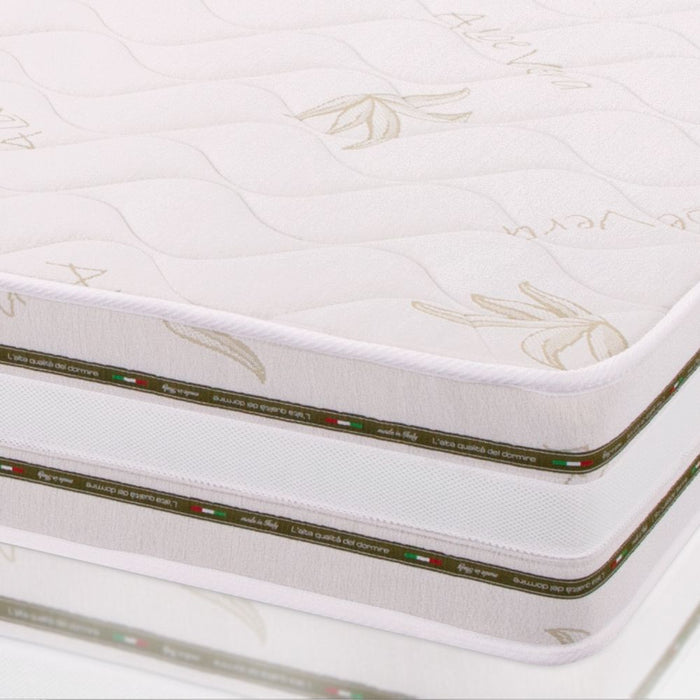 Materasso Singolo 90x190, alto 22 cm - Memory Foam, Rivestimento Aloe Vera, Traspirante | Top H22