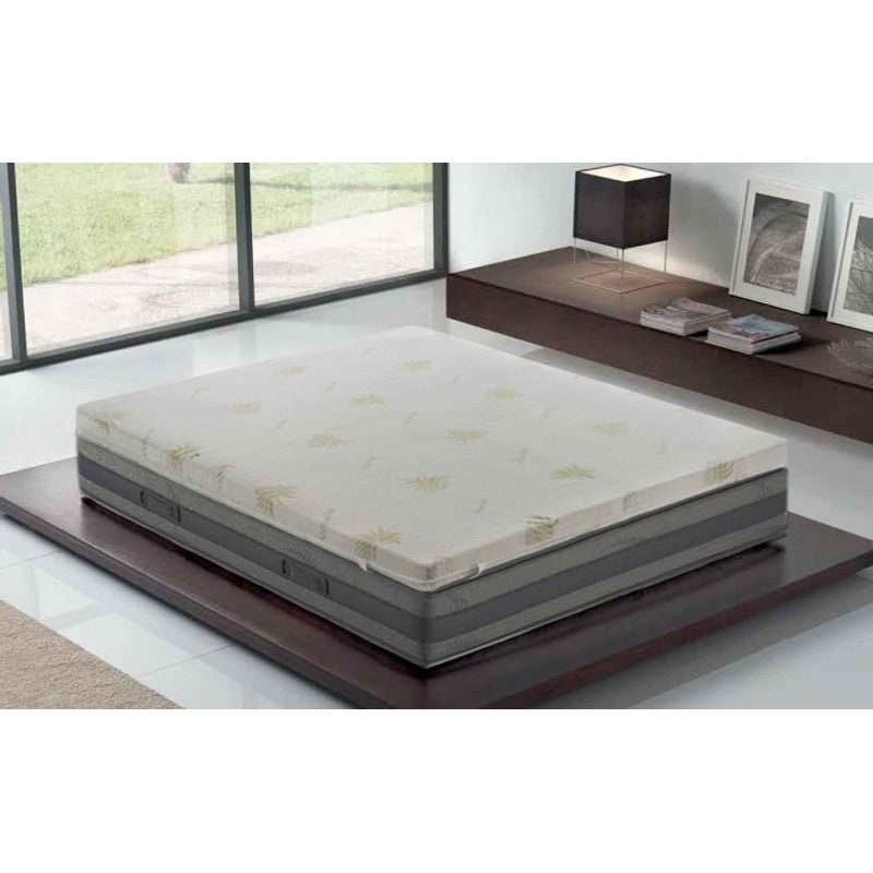 Topper correttore memory foam alto 10cm - rivestimento all’aloe vera - 80x200