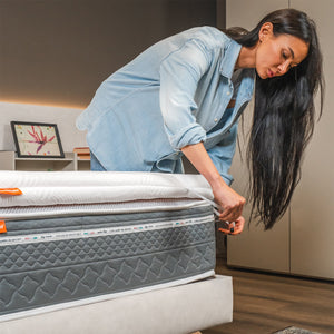 Topper Memory Foam singolo 85x190 - alto 7 cm, a portanza differenziata, sfoderabile | One H7