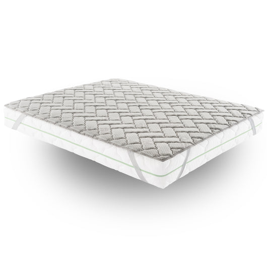 Topper Matrimoniale 200x200 in memory foam 3 cm con rivestimento Trapuntato con Elastico