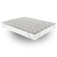Topper Singolo 90x200 in memory foam 3 cm con rivestimento Trapuntato con Elastico