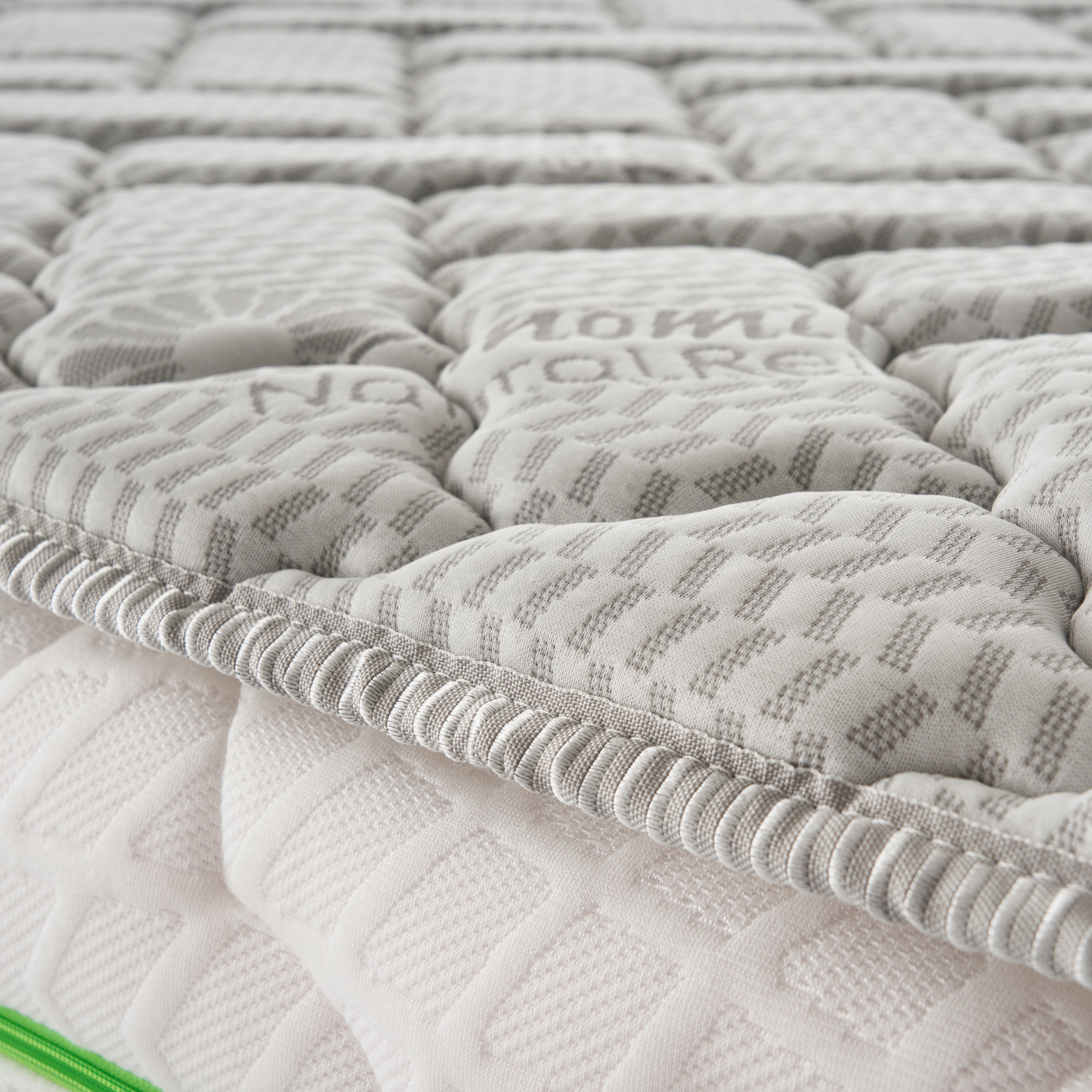 Topper Singolo 80x190 in memory foam 3 cm con rivestimento Trapuntato con Elastico