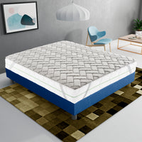 Topper Piazza e Mezza 120x200 in memory foam 3 cm con rivestimento Trapuntato con Elastico