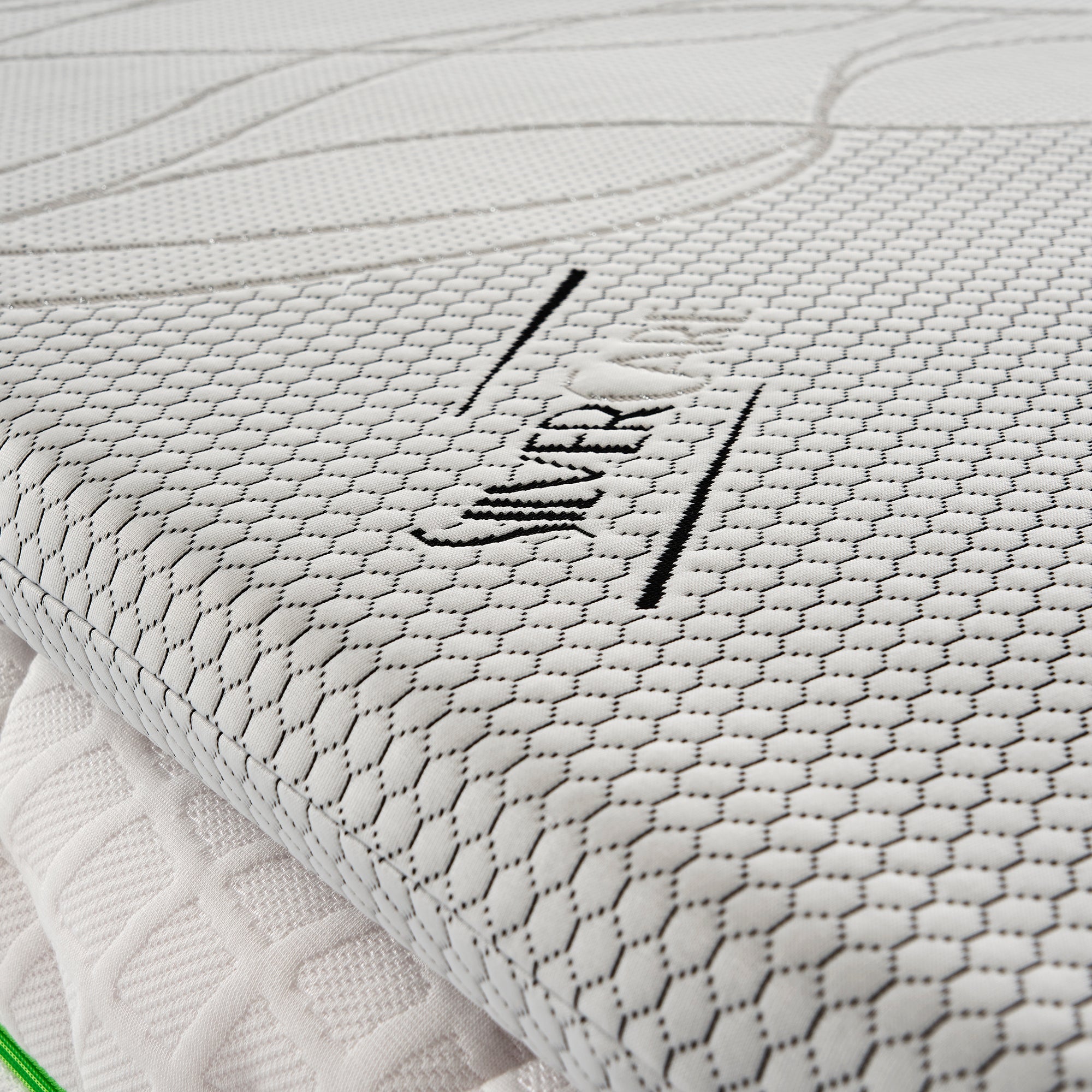 Topper Singolo 90x200 in memory foam 5 cm con rivestimento Silver Fresh completamente sfoderabile